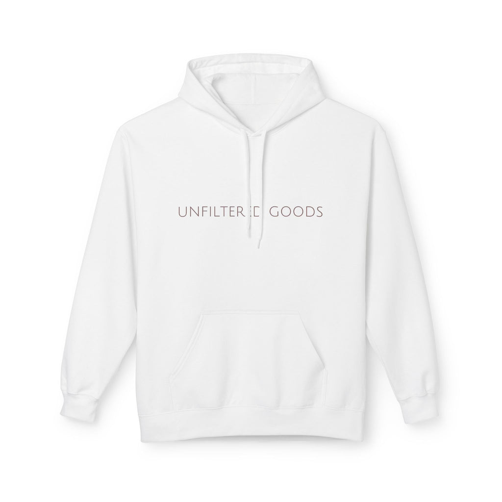 Unfiltered Goods Hoodie — Minimalist Logo Pullover