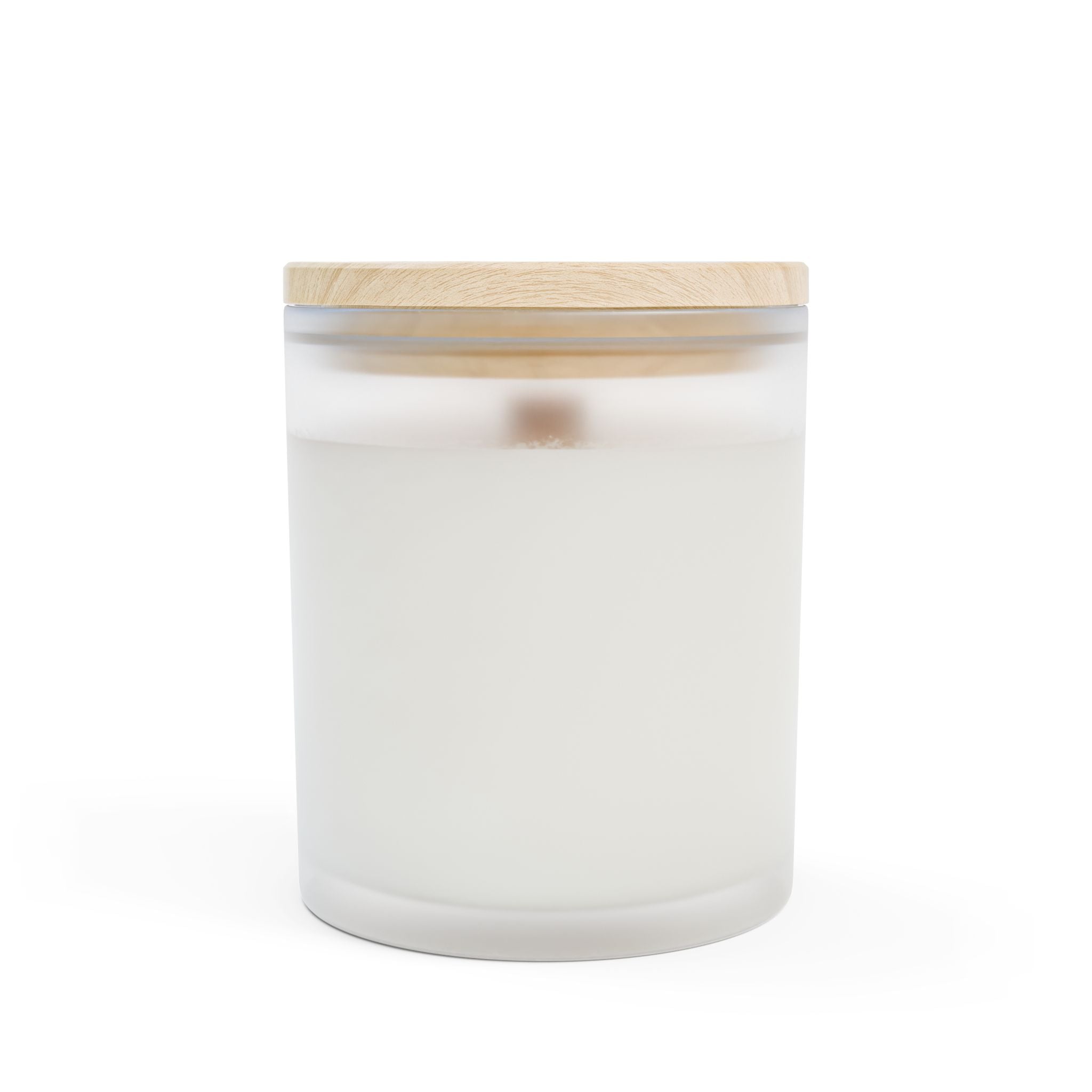 Scented Candle — "Peopled Out" Frosted Glass 11oz