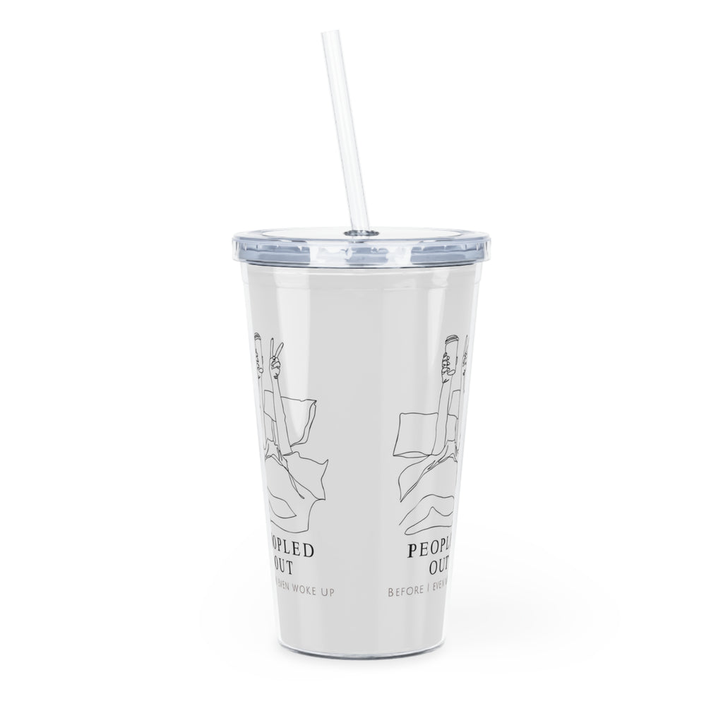Unfiltered Goods Plastic Tumbler with Straw