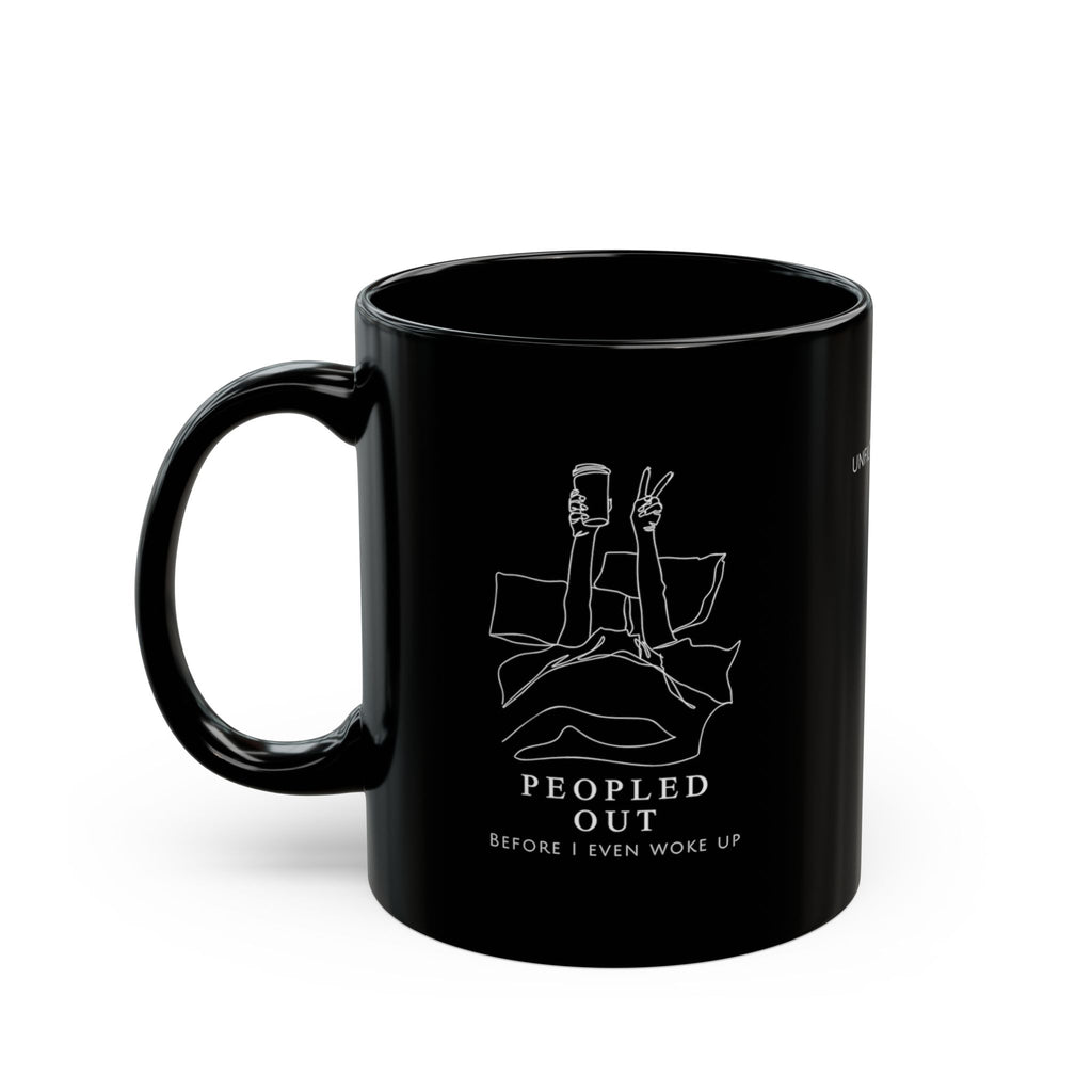 Black Insulated Coffee Mug — "Unfiltered Goods"