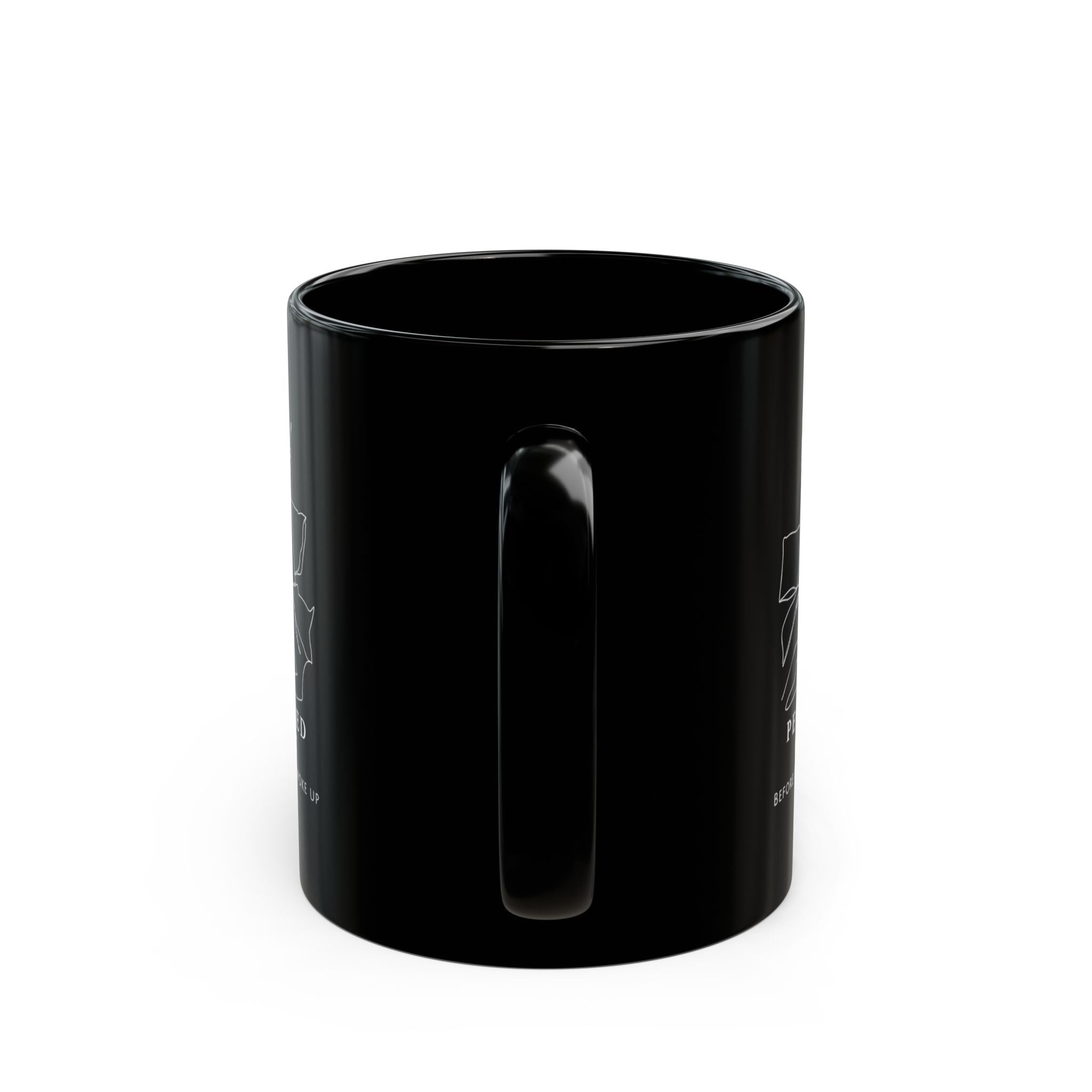Black Insulated Coffee Mug — "Unfiltered Goods"