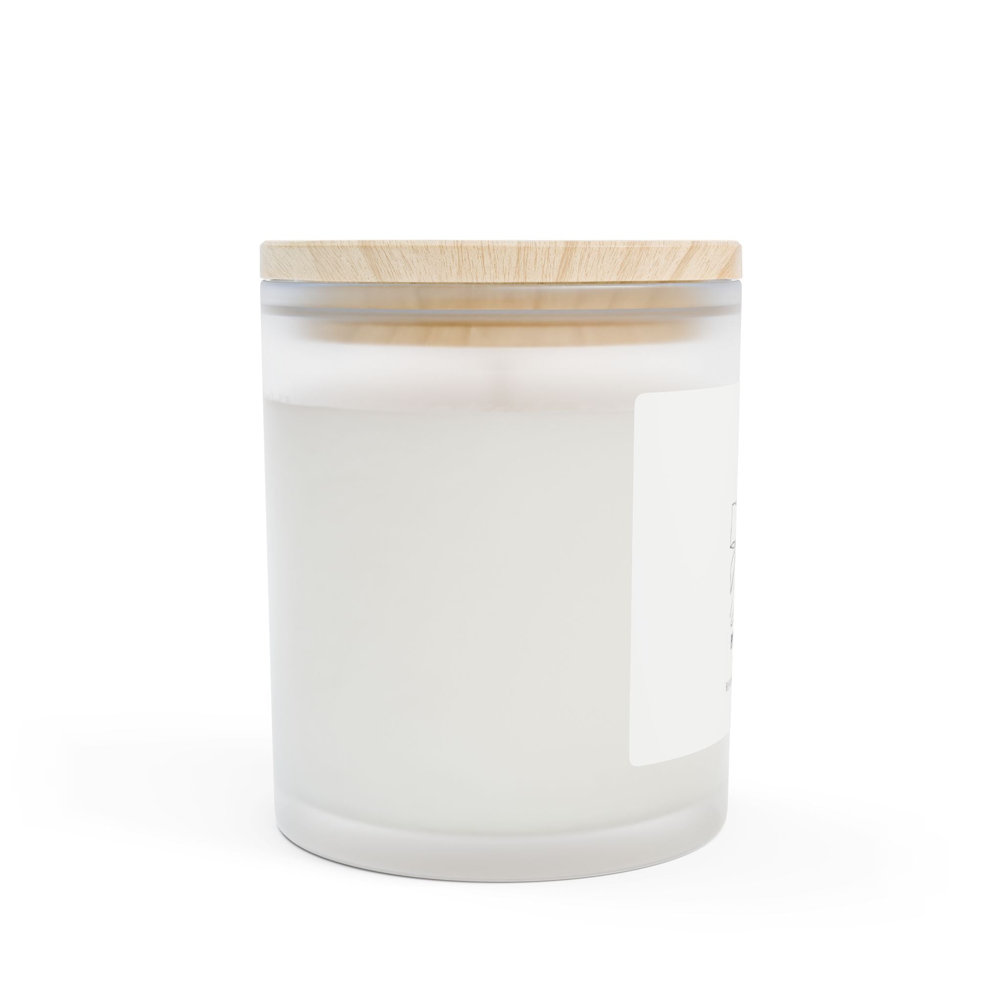 Scented Candle — "Peopled Out" Frosted Glass 11oz