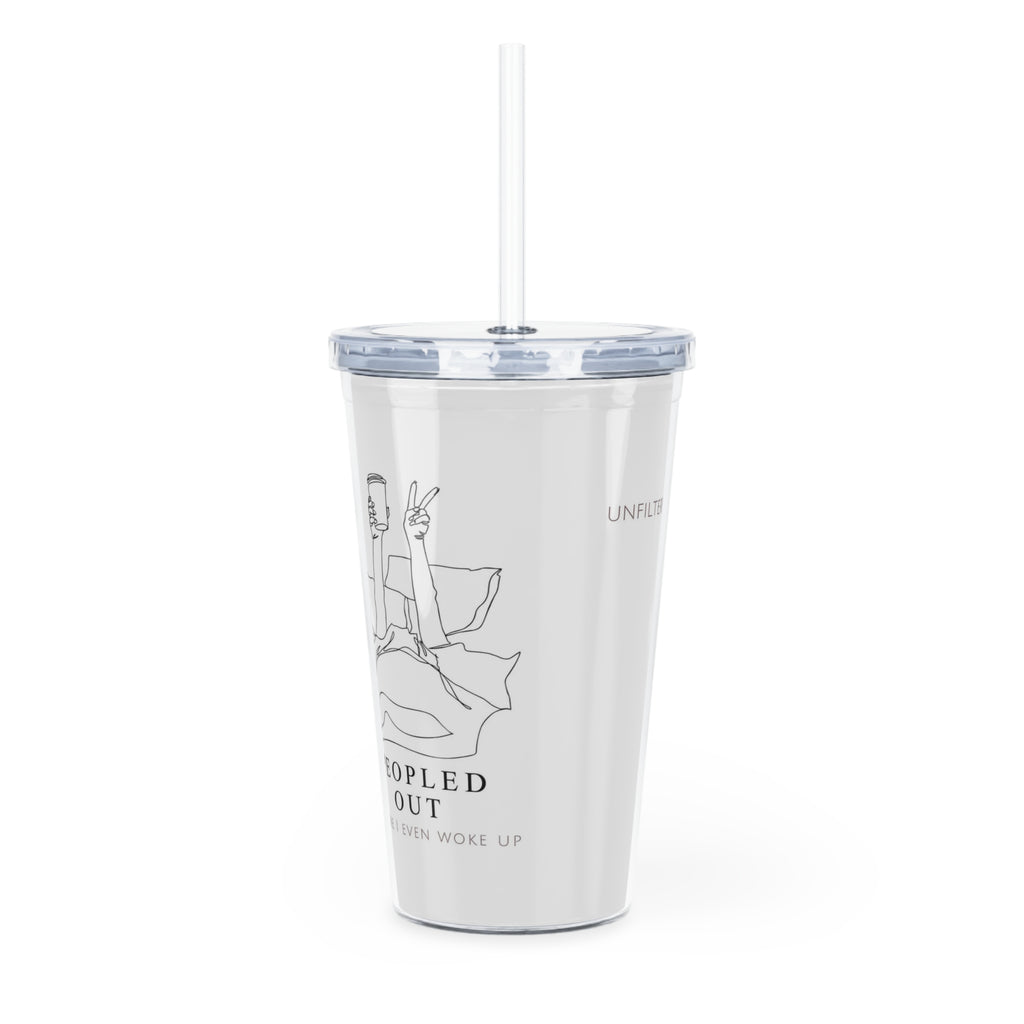 Unfiltered Goods Plastic Tumbler with Straw