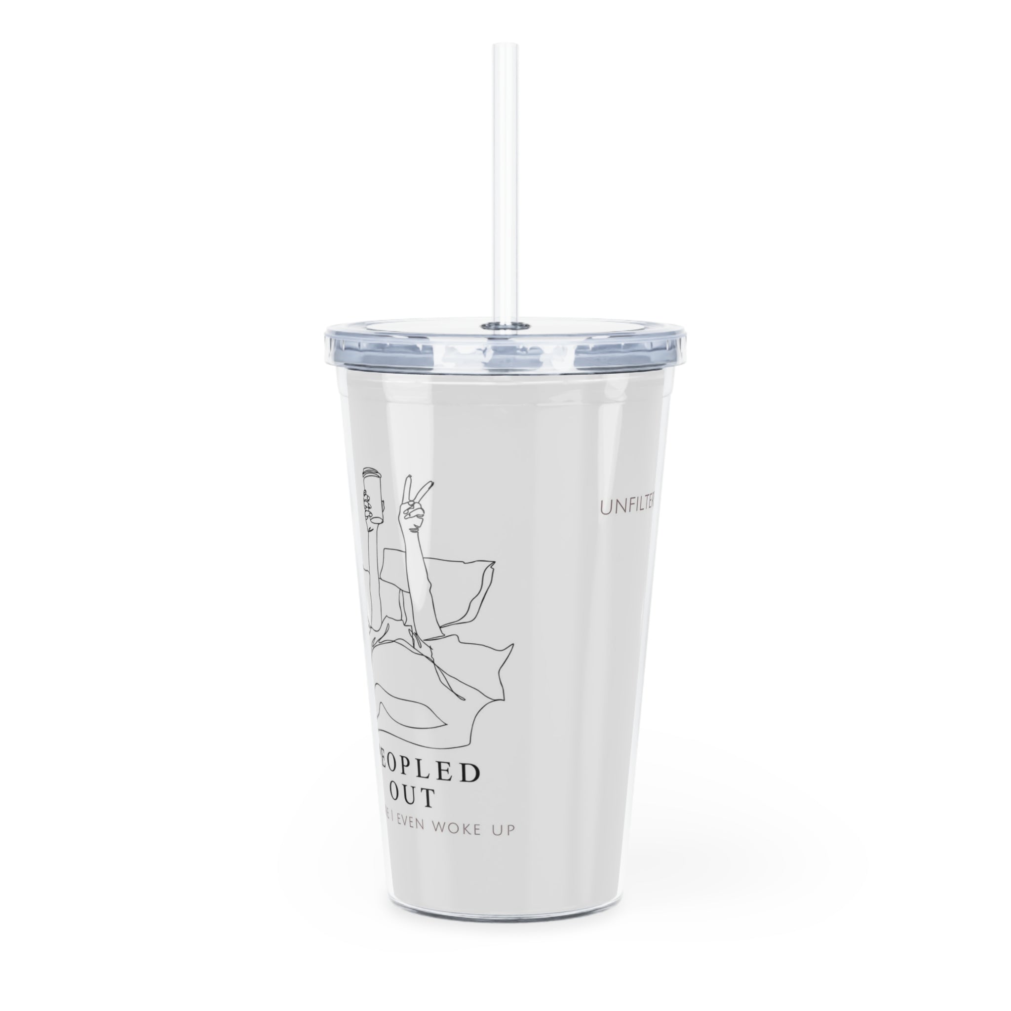 Unfiltered Goods Plastic Tumbler with Straw