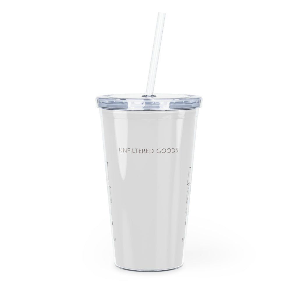Unfiltered Goods Plastic Tumbler with Straw
