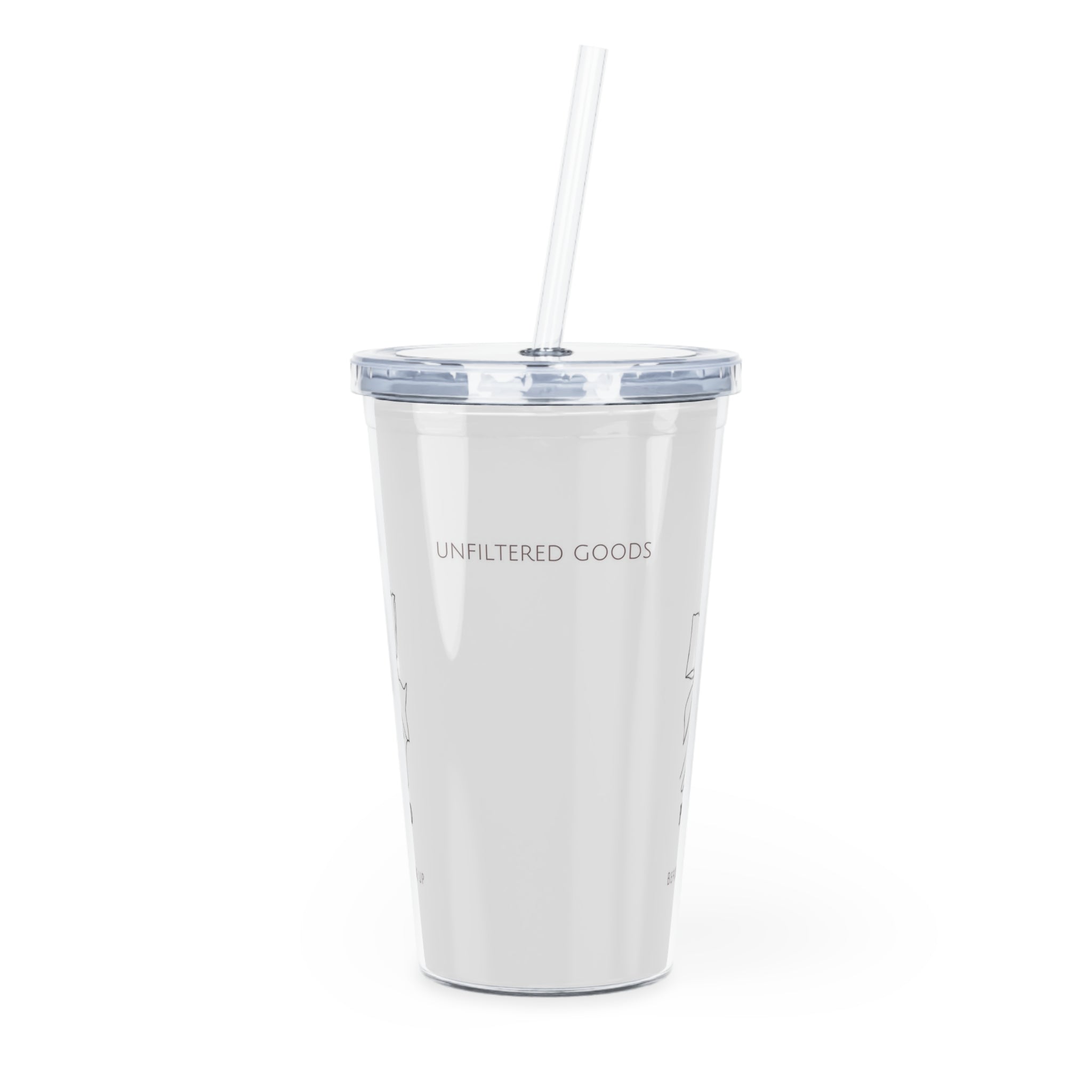 Unfiltered Goods Plastic Tumbler with Straw