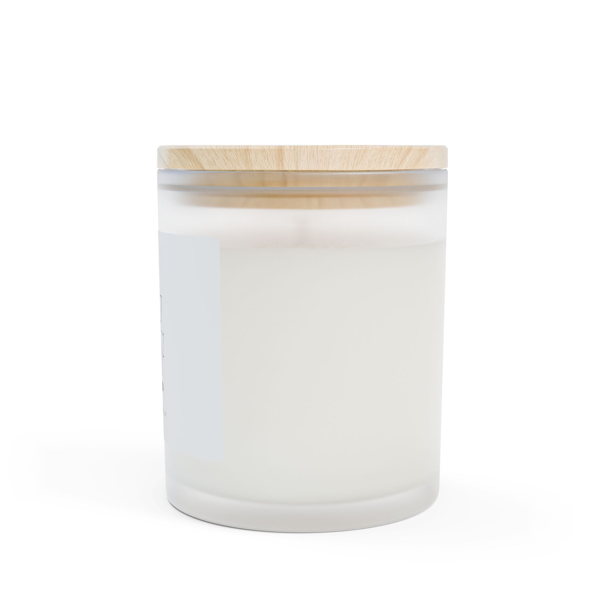 Scented Candle — "Peopled Out" Frosted Glass 11oz