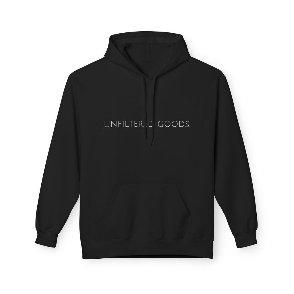 Unfiltered Goods Hoodie — Minimalist Logo Pullover